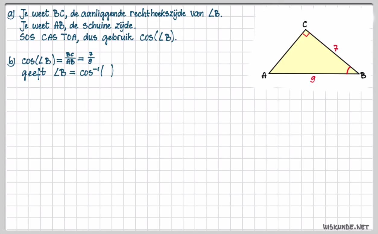 Goniometrische verhoudingen opgave 60