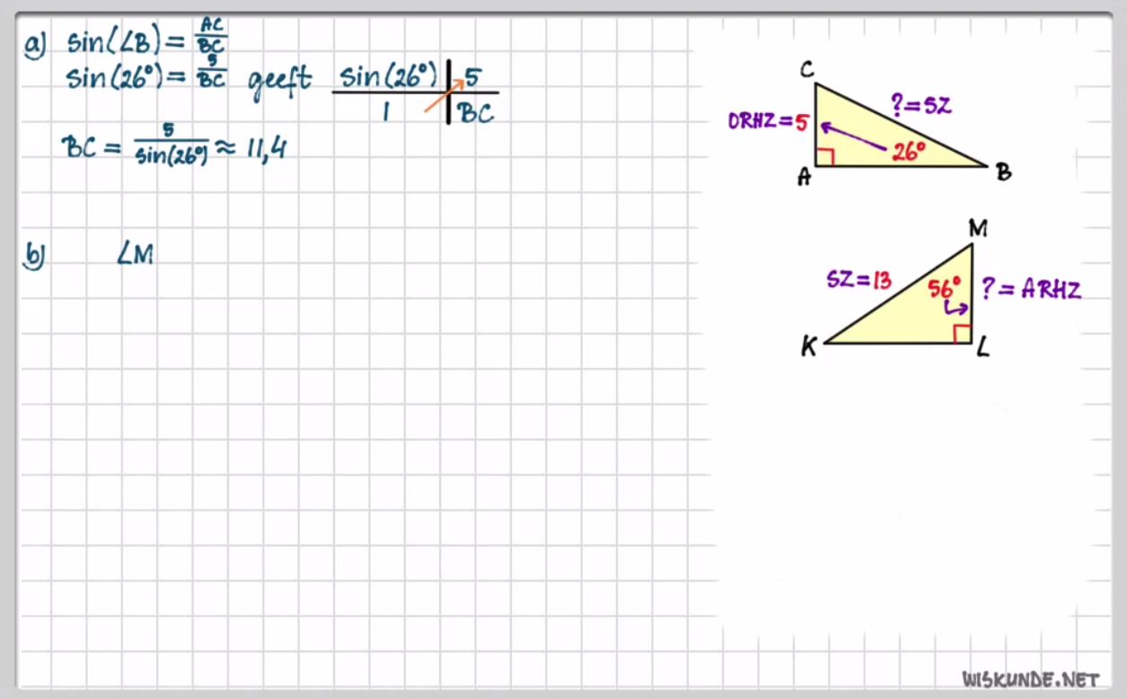 Goniometrische verhoudingen opgave 64