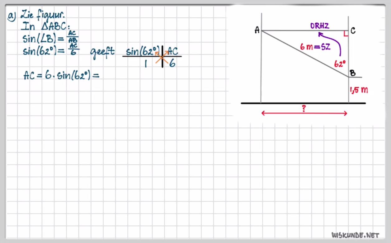 Goniometrische verhoudingen opgave 83