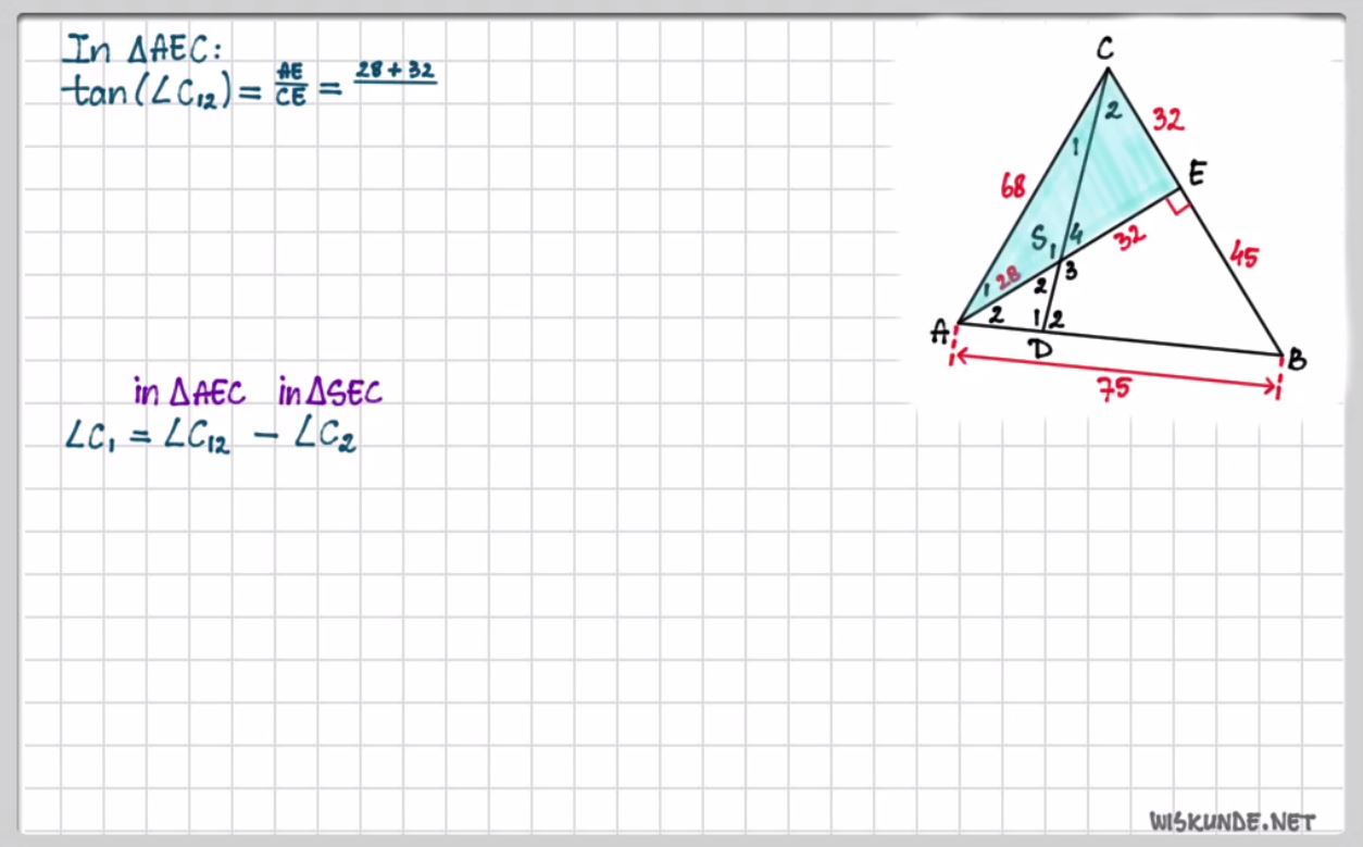 Berekeningen met de tangens Opgave 30