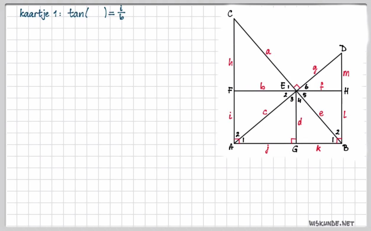 Berekeningen met de tangens Opgave 31