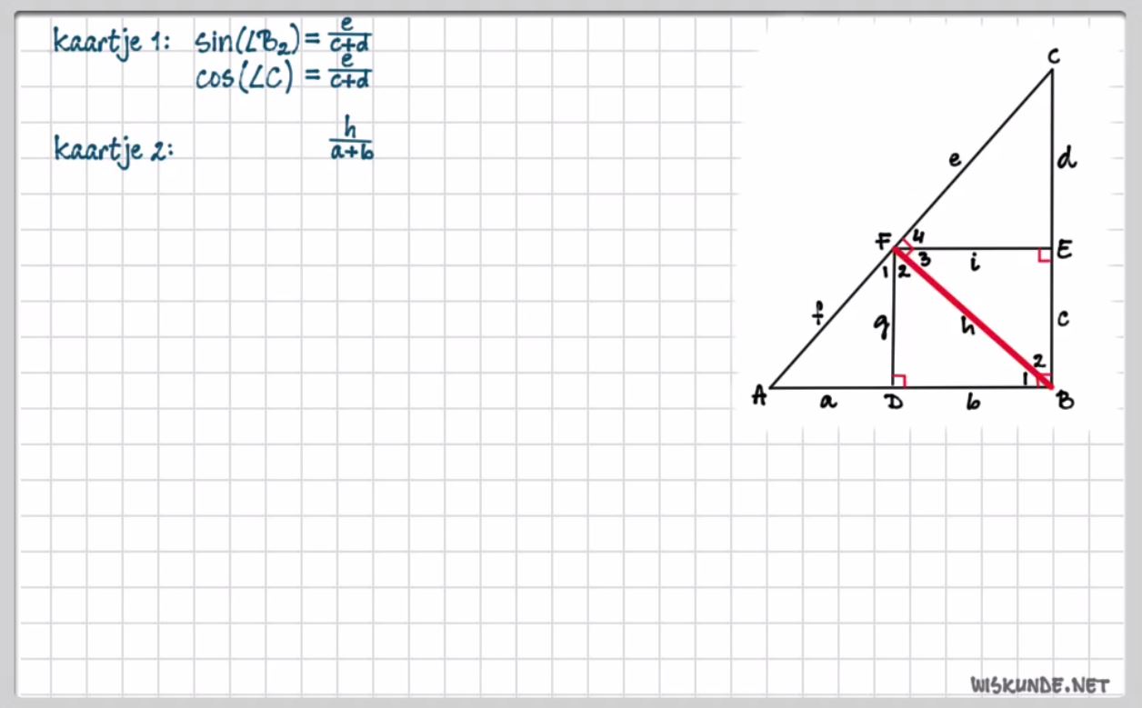 Goniometrische verhoudingen Opgave 61