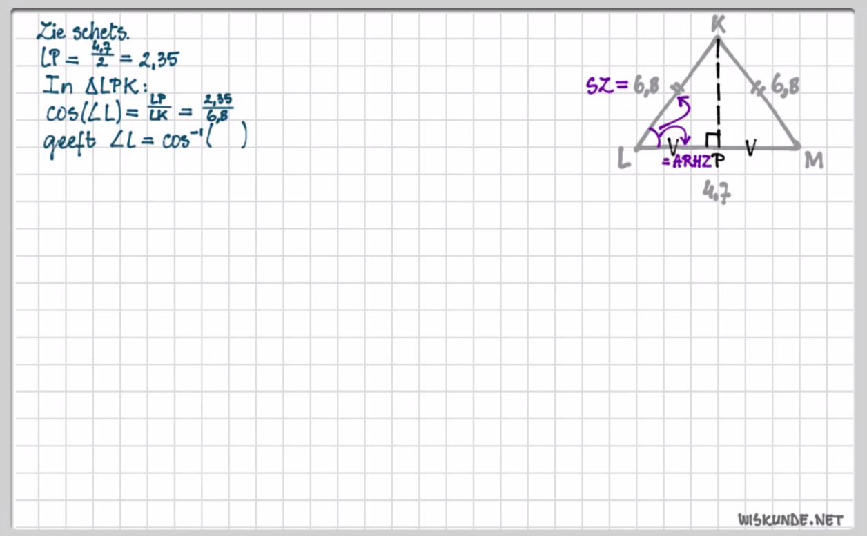 Goniometrische verhoudingen Opgave 65
