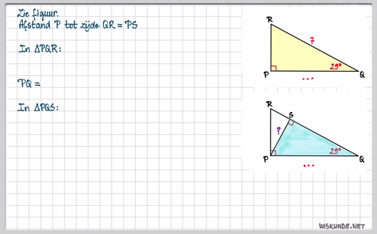 Goniometrische verhoudingen opgave 69
