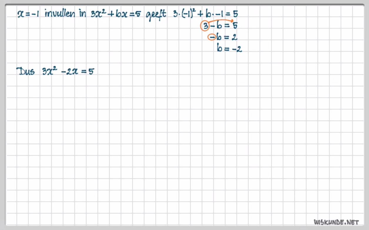 De abc-formule Opgave 17