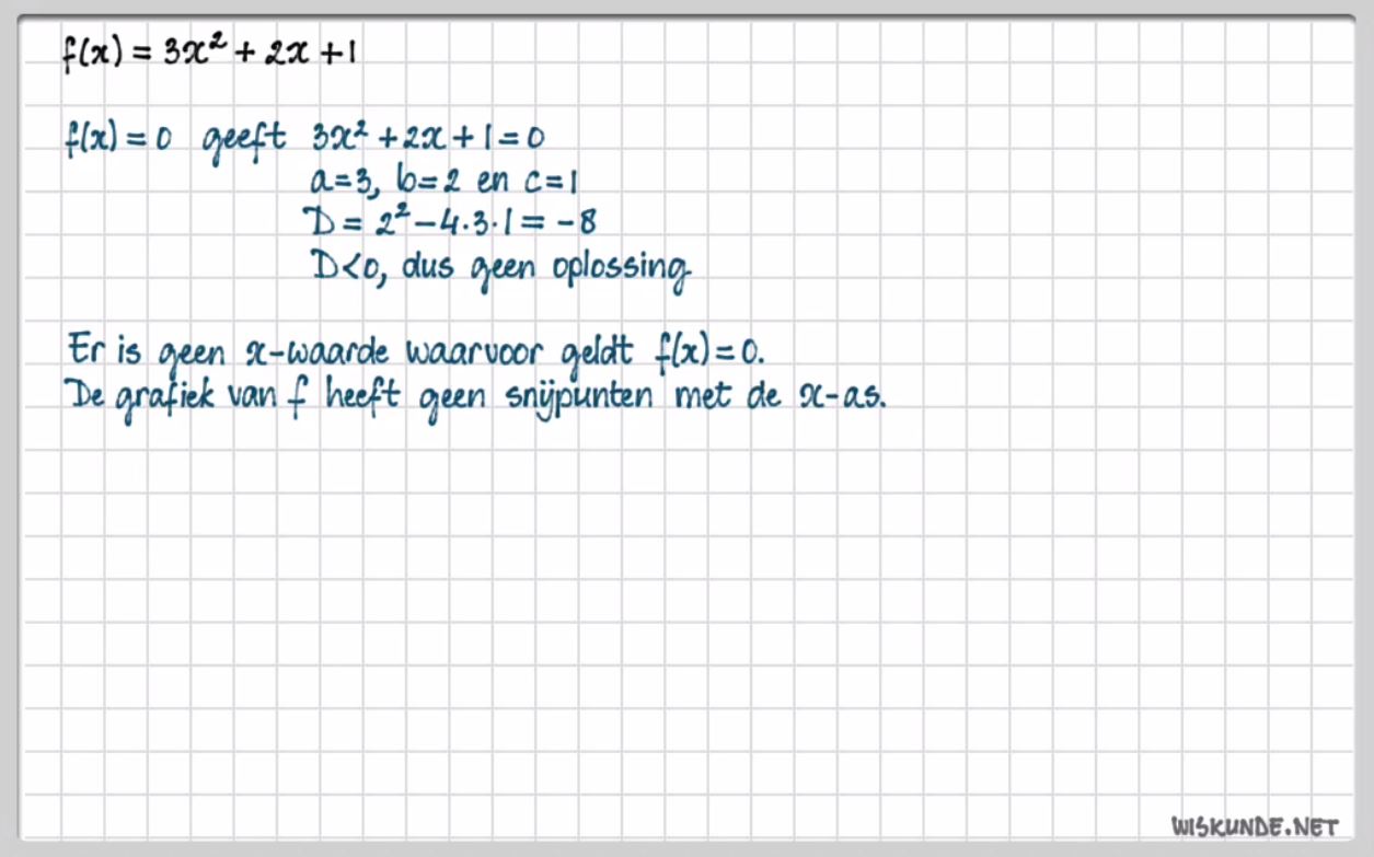 De abc-formule Opgave 27