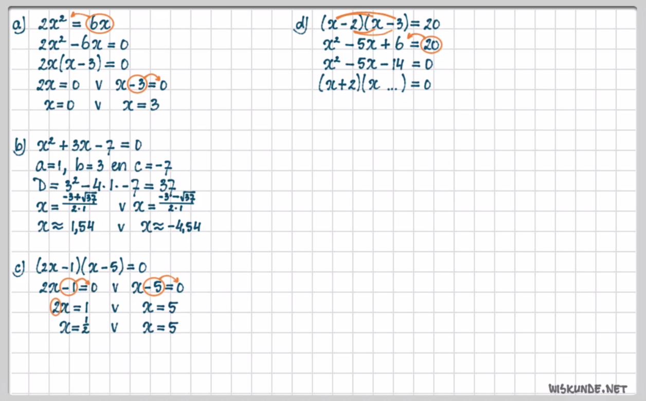Verschillende oplosmethoden opgave 36
