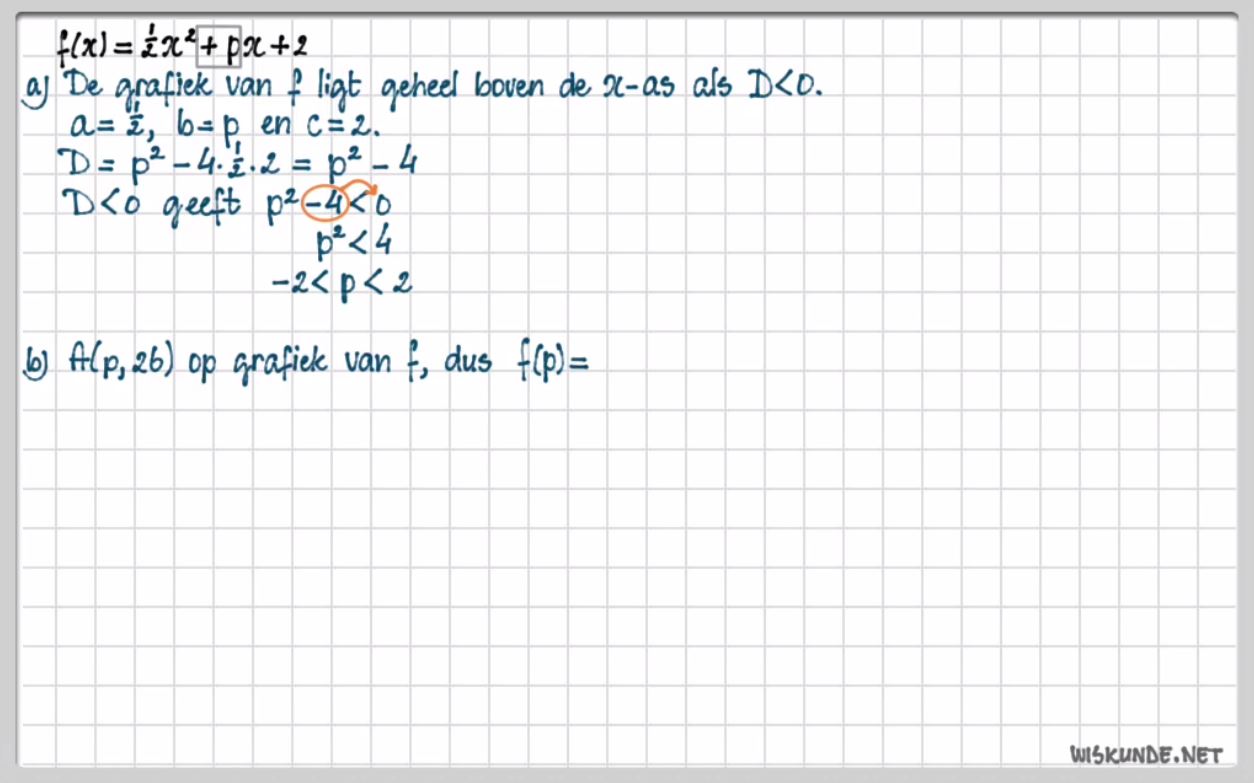 Werken met parameters Opgave 56