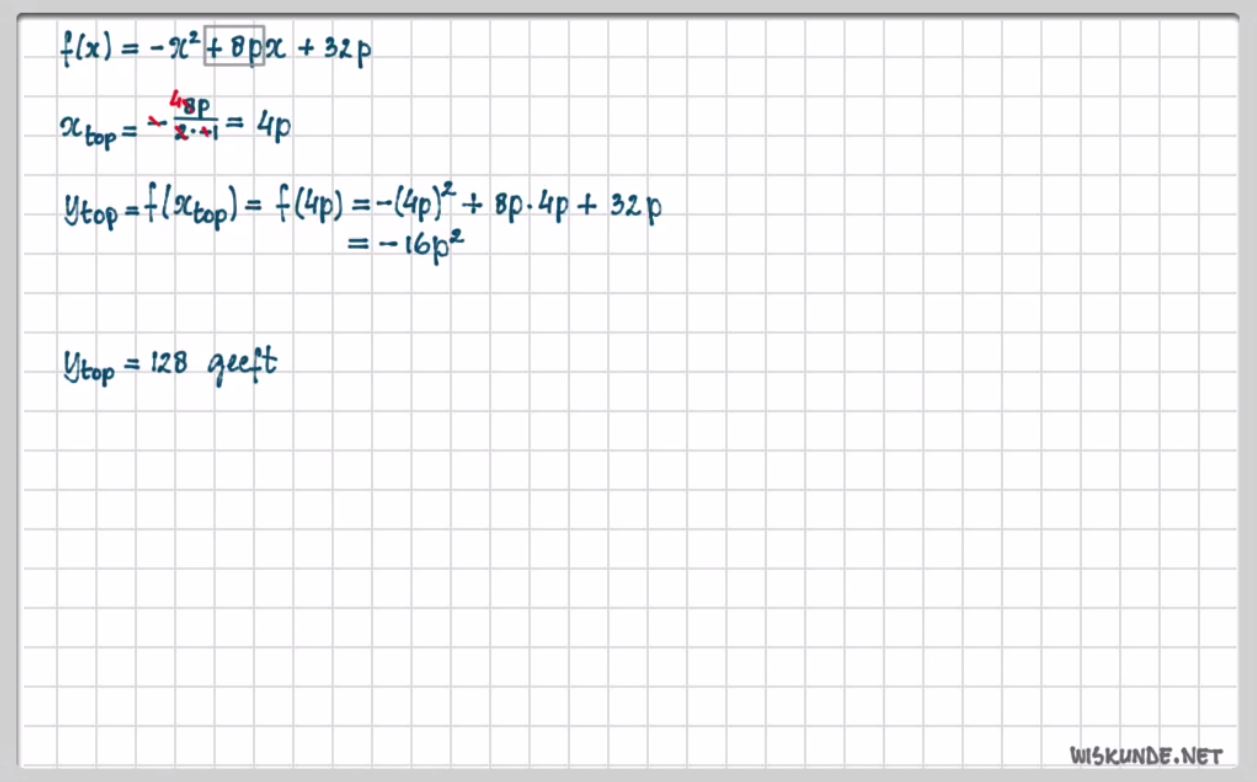 Werken met parameters Opgave 59