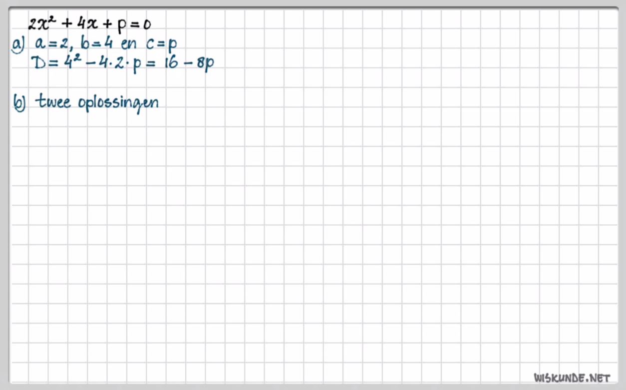 Werken met parameters Opgave 62