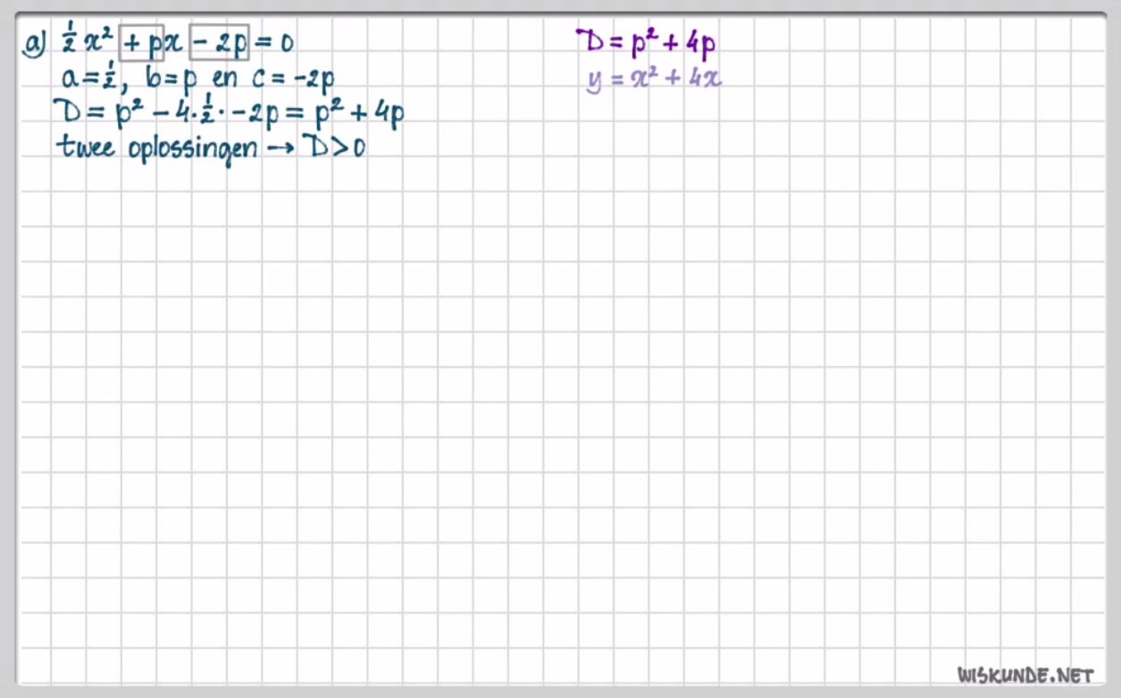 Werken met parameters Opgave 64
