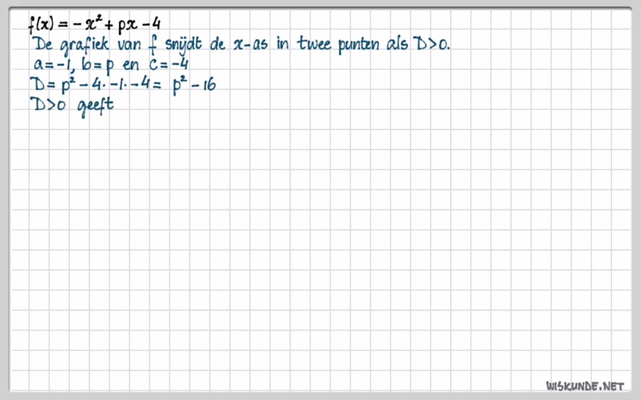 Werken met parameters Opgave 67