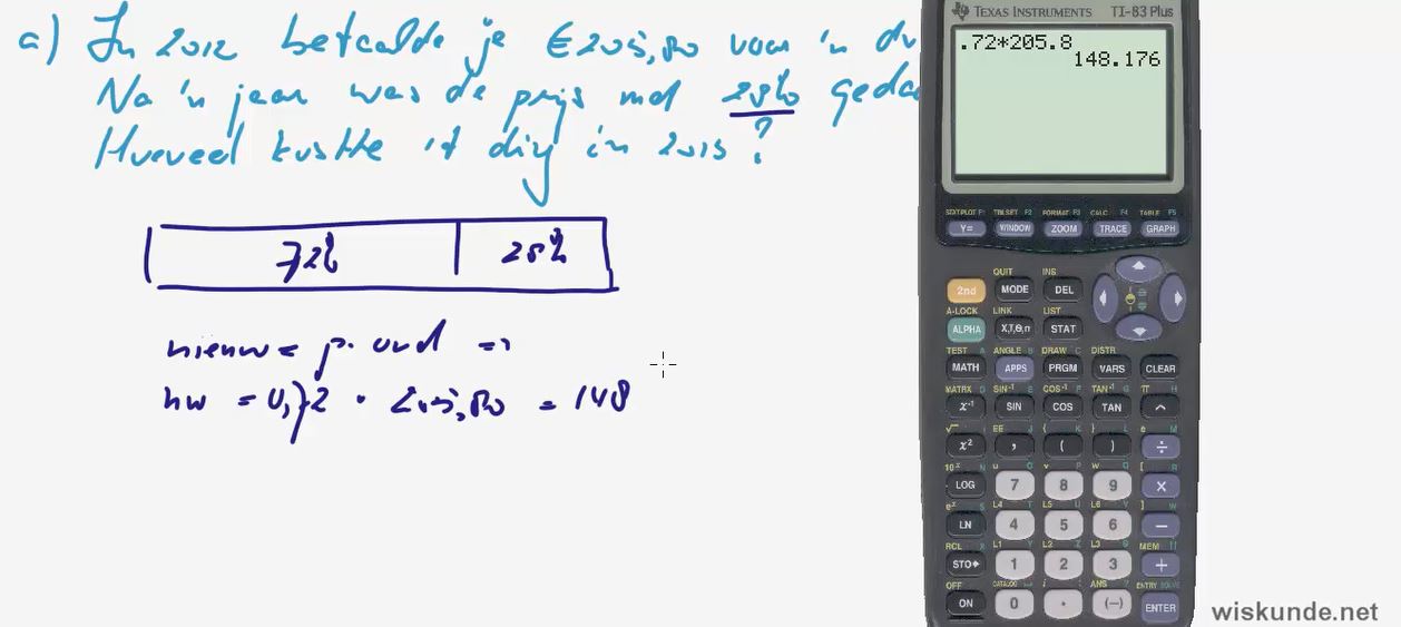De vermenigvuldigingsfactor Opgave 24