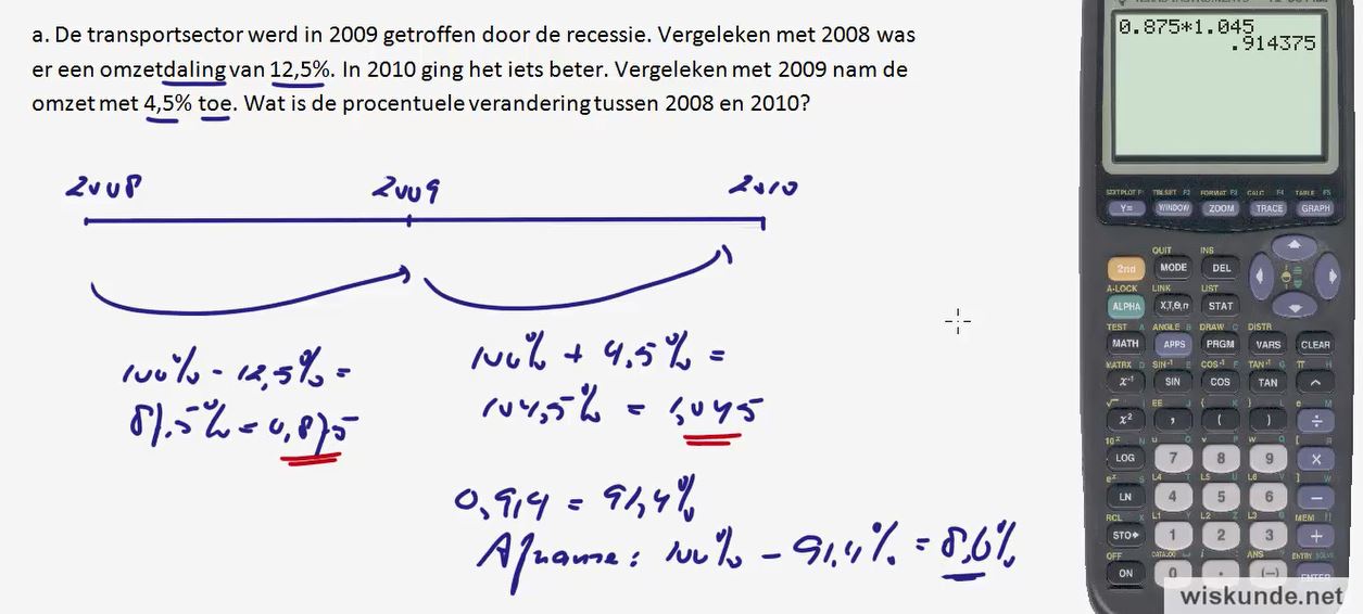 De vermenigvuldigingsfactor Opgave 29