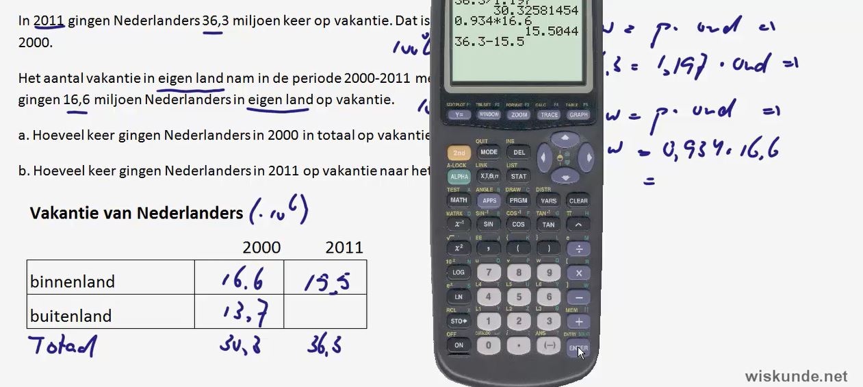 Rekenen met procenten Opgave 34