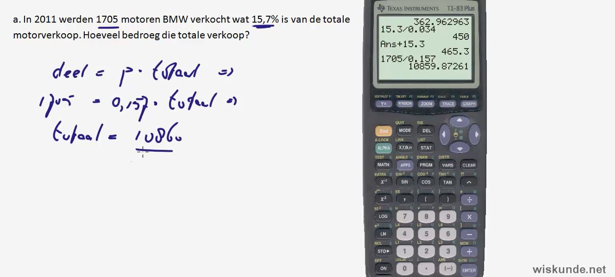 Rekenen met procenten Opgave 38
