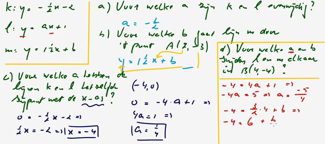 Lineaire verbanden Opgave 13