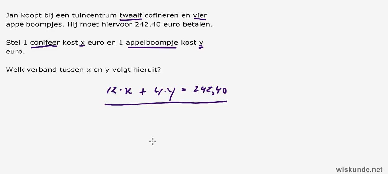 Stelsels vergelijkingen Opgave 34