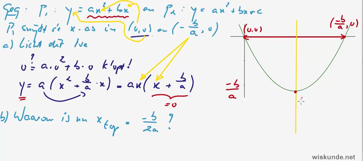 Kwadratische formules Opgave 20