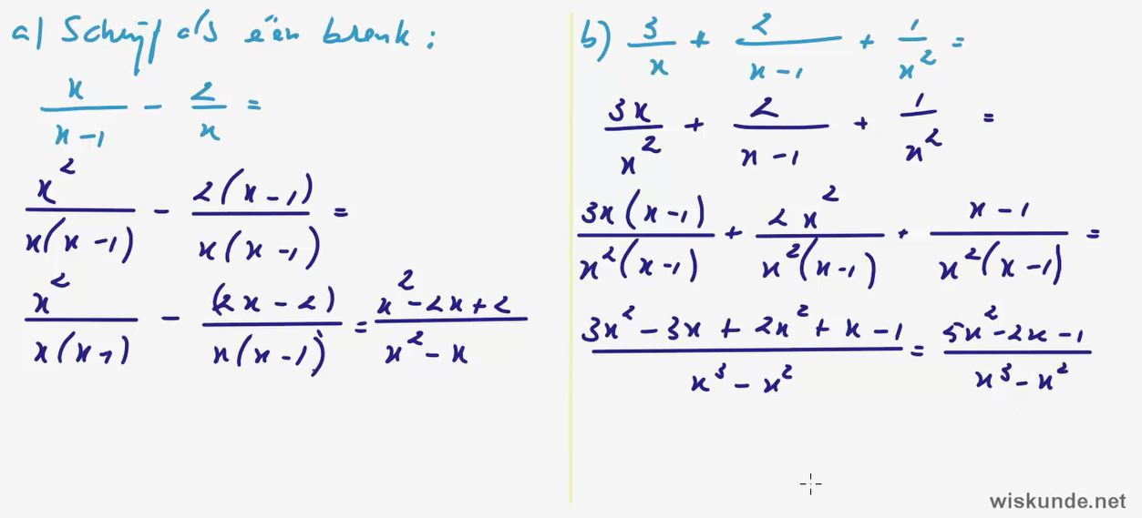 Gebroken formules opgave 66