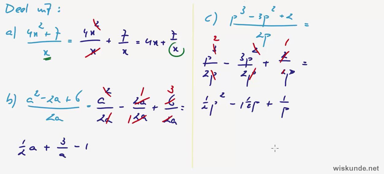 Gebroken formules opgave 70