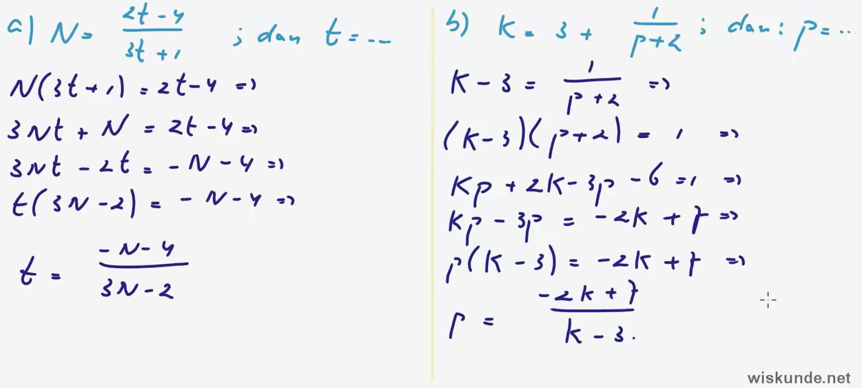 Gebroken formules opgave 77