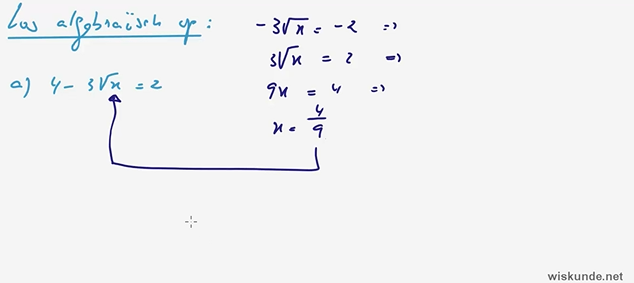 Wortelformules Opgave 34