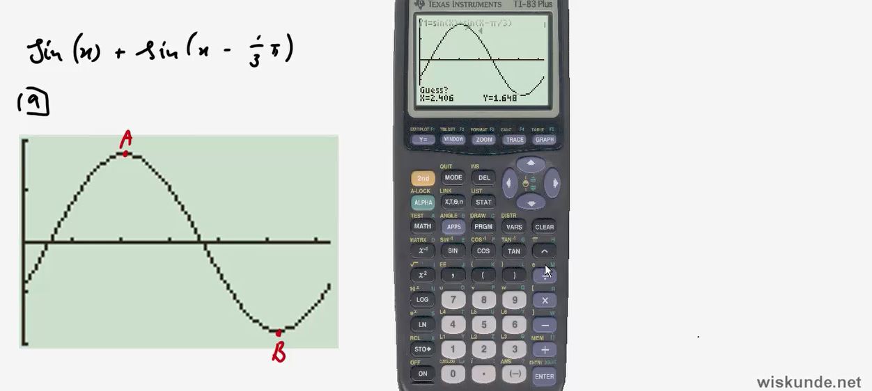 Formules van sinusoïden opstellen Opgave 47