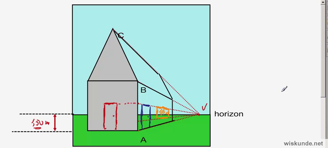 Tekenen in perspectief Opgave 53
