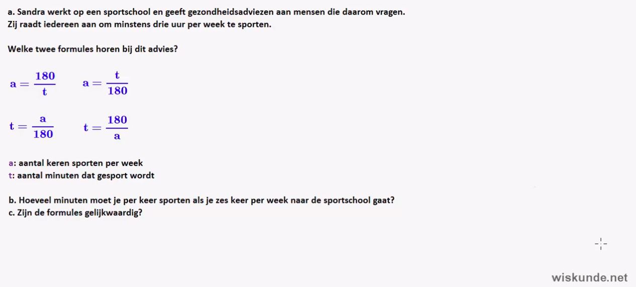 Gelijkwaardige formules Opgave 32