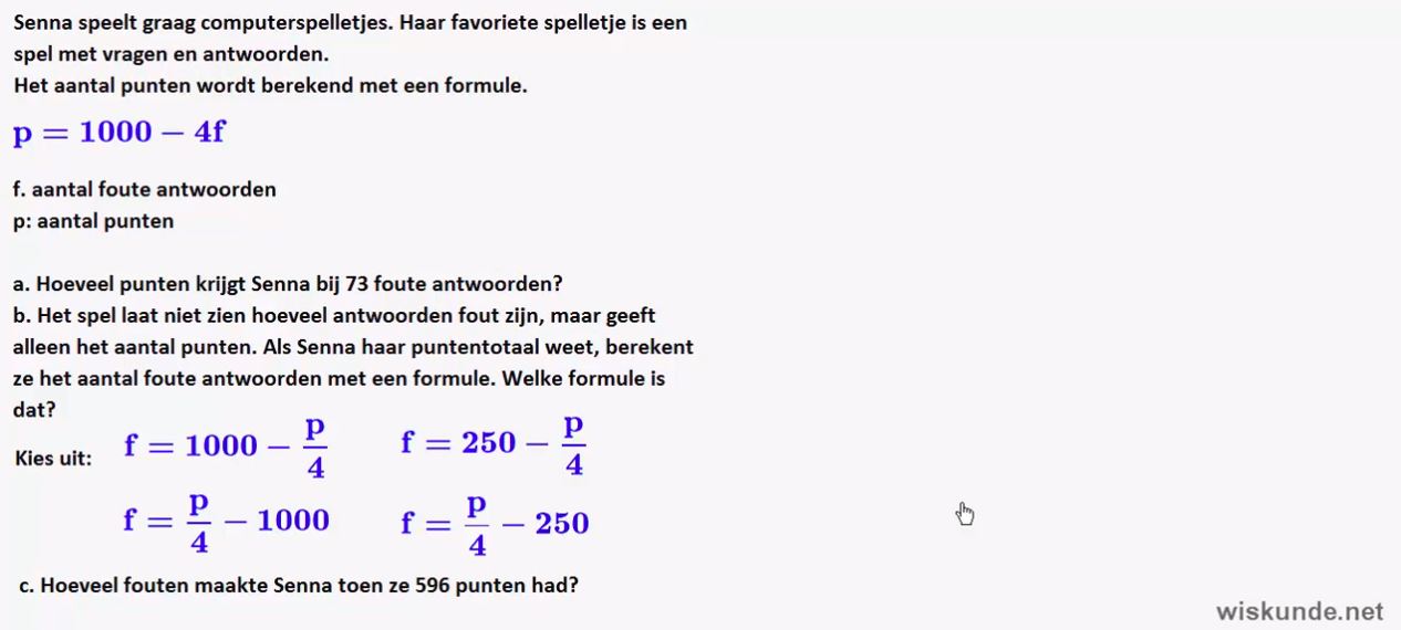 Gelijkwaardige formules Opgave 34