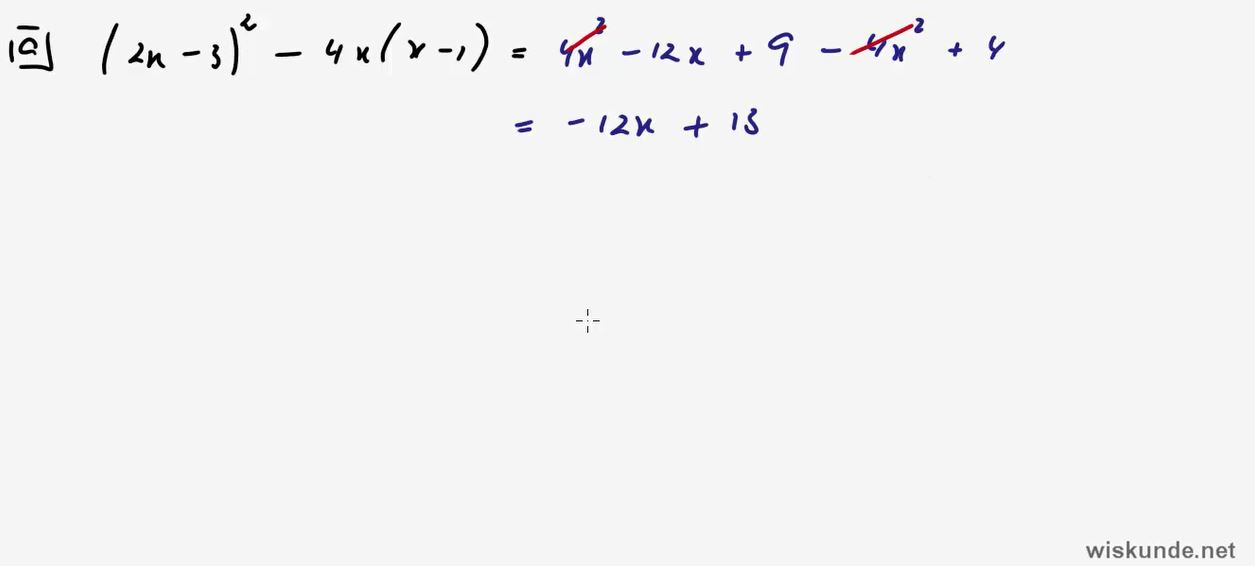 Haakjes en substituties Opgave 54